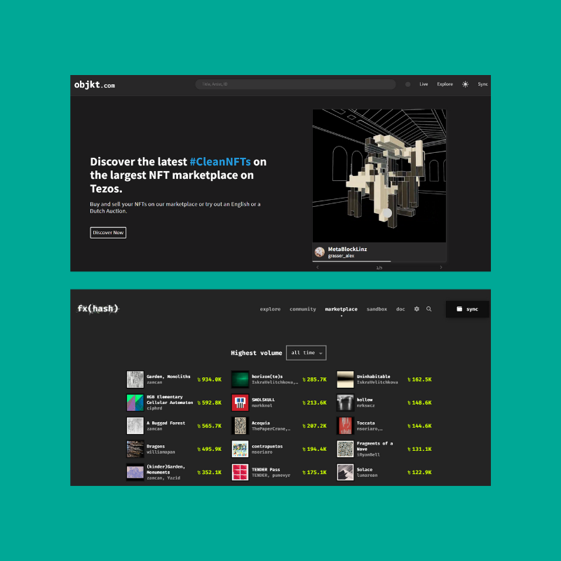 Tezos NFT marknadsplats